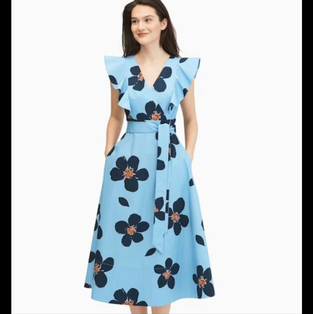 NWOT Kate Spade floral dress large